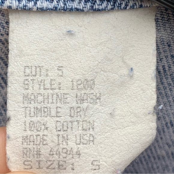 Vintage Denim Acid Wash Blue Jean Coat Women’s Size Small - Picture 5 of 6